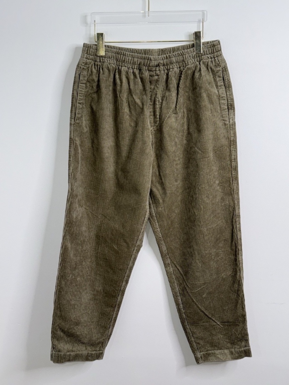 YMC Alva Skate Corduroy Pants Mens L Olive Green You Must Create Trouser EUC